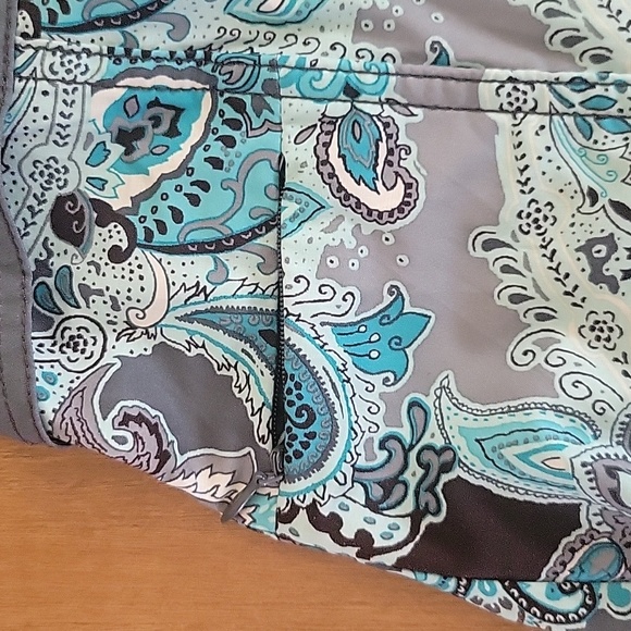 Athleta Halter Athletic Dress Paisley Blue and Gray 2 - Picture 5 of 11